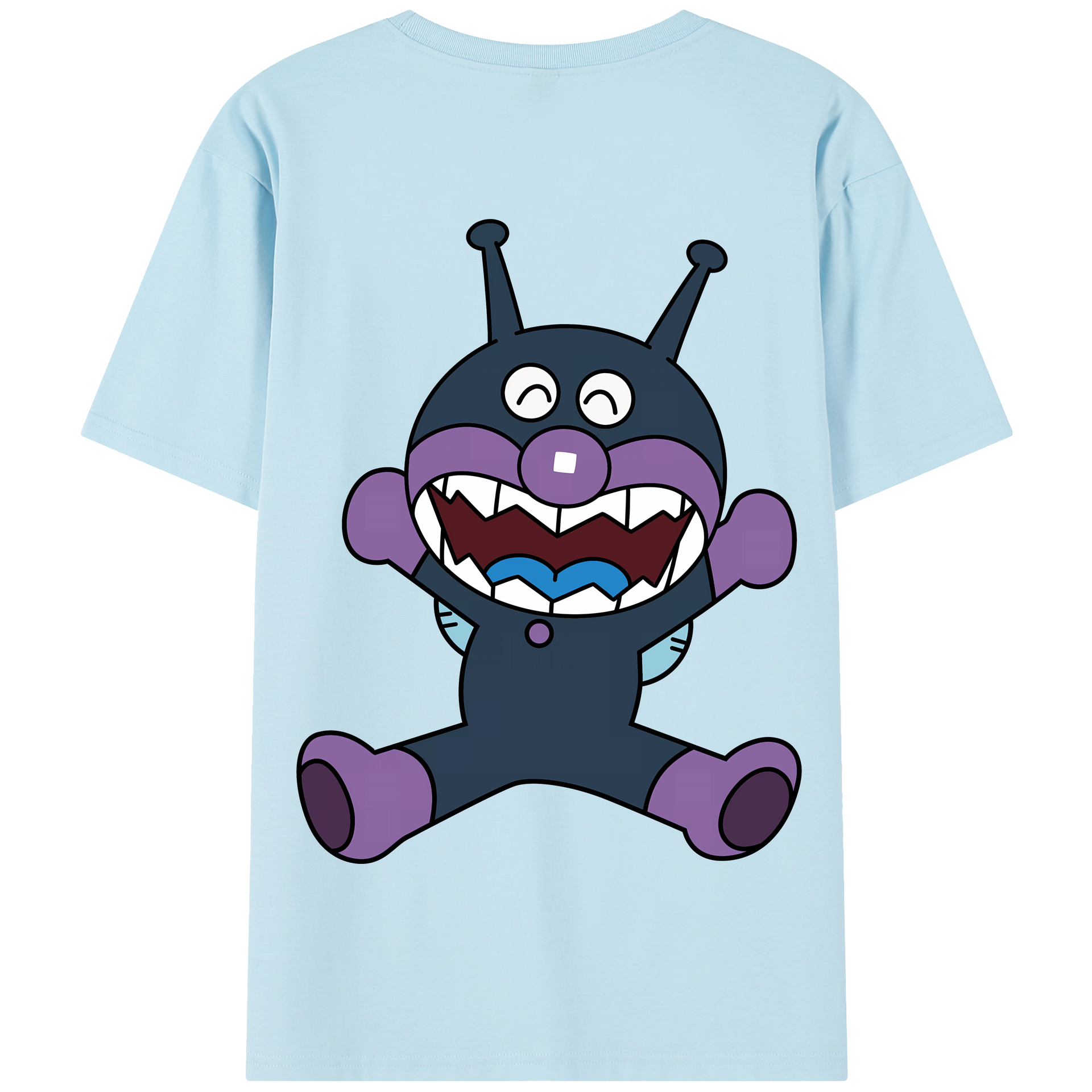 （画像用） アンパンマン Anpanman 綿100％半袖Tシャツ（背面プリント）
